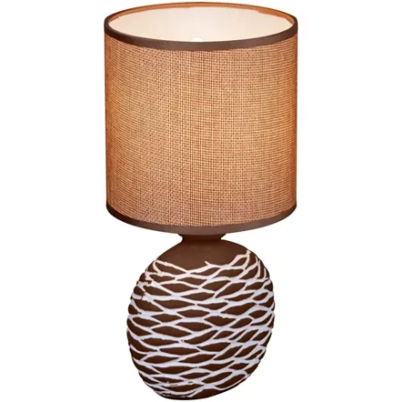 98231-0.7-01 LIGHT BROWN светильник настольный Reluce, E14х1