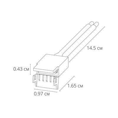 Коннектор для ввода питания Arte Lamp STRIP-ACCESSORIES A30-08-1CCT