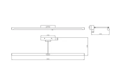 Подсветка для картин Arte Lamp HARRISON A1716AP-1BK, 1хLED