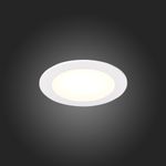 ST209.548.06 Св-к встр. Белый LED 1*6W 4000K 370Lm Ra80 110° IP20 D120xH8 90-265V