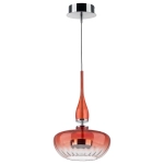 804402 Люстра ASTRA LED 12W 580LM ХРОМ/КРАСНЫЙ 3000K Lightstar