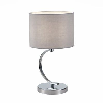 SLE105304-01 Прикроватная лампа Хром/Серый E14 1*40W