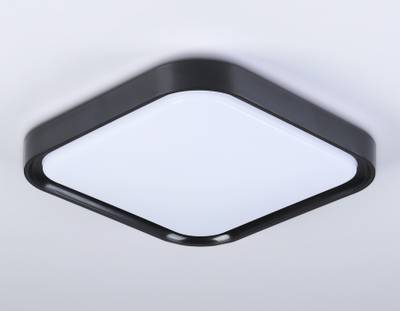 Потолочный светодиодный светильник FZ1268 BK черный 27W 5000K 350*350*60 (Без ПДУ)