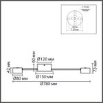 8344/10C COMFI черный, металл Люстра GX53 LED 10*7W 220V TORINA