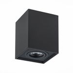 ST109.407.01 Светильник потолочный Мат. черный GU10 1*50W  L100xW100xH123 220V Без ламп