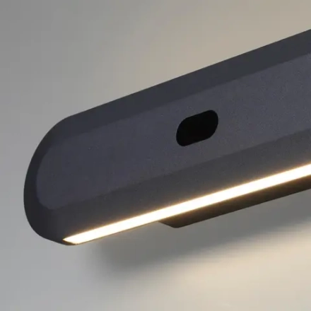 6641/14WL HIGHTECH ODL24 000 металл/черный/акрил Настенный светильник IP20 LED 14W 3000K 220V с датчиком движения и диммером яркости SATRION