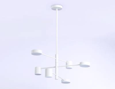 Светильник светодиодный подвесной FL51684/6 WH белый 3000K/4200K/6400K 36W D700*930 (Без ПДУ)