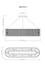 Подвесная люстра Divinare FELIS 6005/17 SP-12, 12хE14