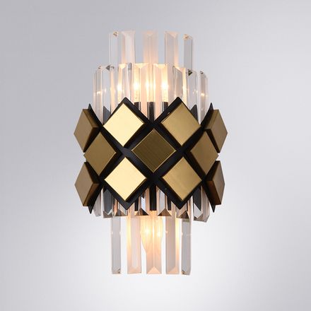 Настенный светильник Arte Lamp AMELIA A1039AP-2BK, 2хE14