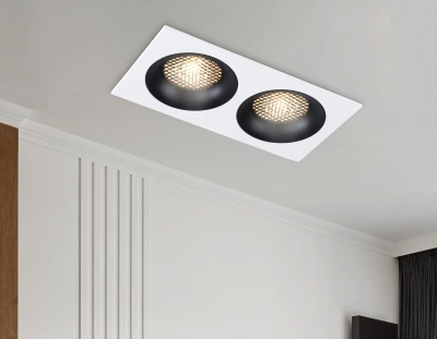 Светильник встраиваемый TN102732/2 WH/BK белый/черный GU5.3 175*92*23
