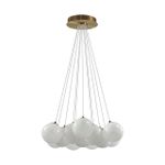 7109/13 MIDCENT ODL26 Подвесной светильник  белый/стекло/металл IP20 E14 13*5W  220-240V MAGIA