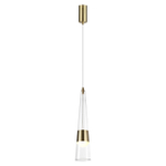 5043/12L L-VISION ODL24 435 глянц.золото/прозрачный/металл/стекло Подвес LED 12W 3000K 1334Лм LUMP