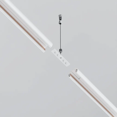 Коннектор прямой для низкопрофильного шинопровода Exility, TRAM034CI-R-41W. TM Maytoni