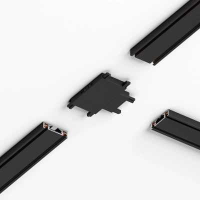 Flat Magnetic Четырёхсторонний соединитель для накладного шинопровода чёрный 85003/00