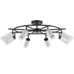 LR7183681 Люстра RULLO 8х50W GU10 ЧЕРНЫЙ/БЕЛЫЙ (571718+214436-8+202431-8)