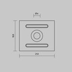 Комплект креплений (для профиля 27×20) 4 шт., ALM-2720-MT 642071. TM Maytoni