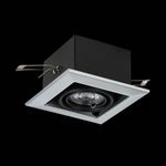 ST250.148.01 Св-к встр. Черный GU10 1*50W  L126xW126xH70 220V Без ламп