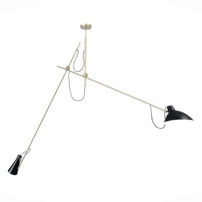 SL1803.203.02 Светильник подвесной ST-Luce Черный+Золото/Черный E27 2*60W