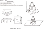 Светильник встраиваемый Crystal Lux CLT 007C1 BL 1400/170