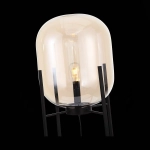 SL1050.525.01 Торшер ST-Luce Черный/Коньячный E27 1*40W (из 2-х коробок)
