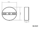 6114,33 Бра Рэй золото h45 w7*12 Led 7W (4000K)