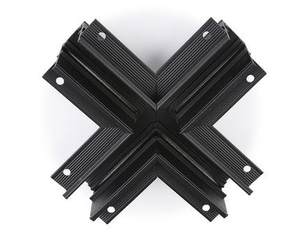 Коннектор х-образный для встраиваемого шинопровода Magnetic GL3358 BK черный 170*170*46,8