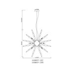 Подвесная люстра Arte Lamp BELLA A1066SP-12PB, 12хG9