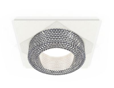 Комплект встраиваемого светильника XC7631020 SWH/CL белый песок/прозрачный MR16 GU5.3 (C7631, N7191)