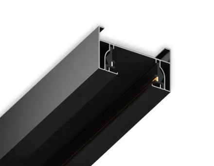 Шинопровод накладной однофазный Standard 220V GL7102 BK черный 1000*32.5*19.8 (ввод питания, 1 заглушка, крепление в комплекте)