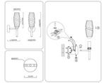 Светильник настенный LH55204 BS/CL латунь/прозрачный E14 max 40W 150*80*280