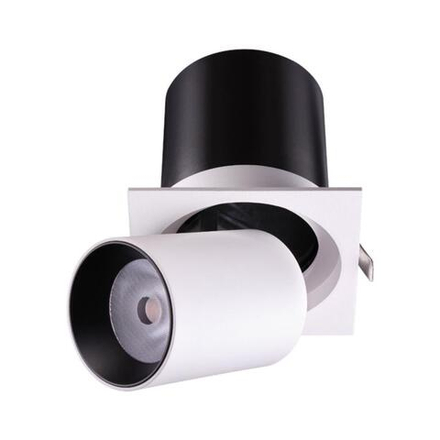 358082 SPOT NT19 528 белый/черный Встраиваемый светильник IP20 LED 3000К 12W 220V LANZA