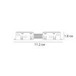 Коннектор токопроводящий прямой Arte Lamp OPTIMA A740306