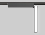 Светильник светодиодный трековый для шинопровода Magnetic Ultra Slim GV1486 BK черный IP20 10W 4200K 48V 230*26*80