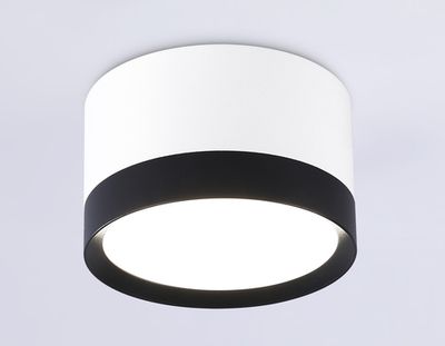 Накладной точечный светильник GX53 TN52353 WH/BK белый/черный GX53 max D82*50