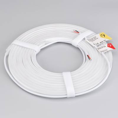 Лента герметичная MOONLIGHT-SIDE-A120-06x12mm 24V Warm3000 (9.6 W/m, IP65, 5m, wire x2) (Arlight, Вывод прямой, 3 года)