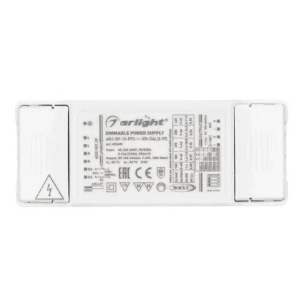 Блок питания ARJ-SP-10-PFC-1-10V-DALI2-PD (10W, 100-440mA) (Arlight, IP20 Пластик, 5 лет)
