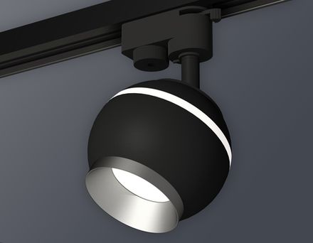 Комплект трекового светильника XT1102004 SBK/MCH черный песок/хром матовый GU5.3 LED 3W 4200K (A2521, C1102, N7033)