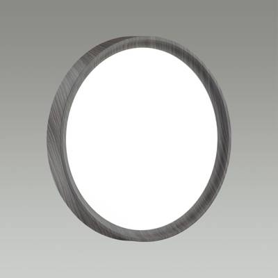 7627/DL PALE SN 122 Светильник пластик/венге под дерево LED 48Вт 3000-6300K D400 IP43 пульт ДУ WOODI