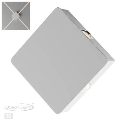 4258/8WL HIGHTECH ODL21 383 белый/металл Настенный светильник IP20 LED 8W 444Лм 3000K VISTA