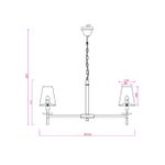 Подвесная люстра Arte Lamp RICCARDO A4075LM-8BK, 8хE14