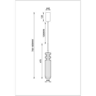 Подвесной светильник Arte Lamp CRYSTAL A2942SP-1PB, 1хLED