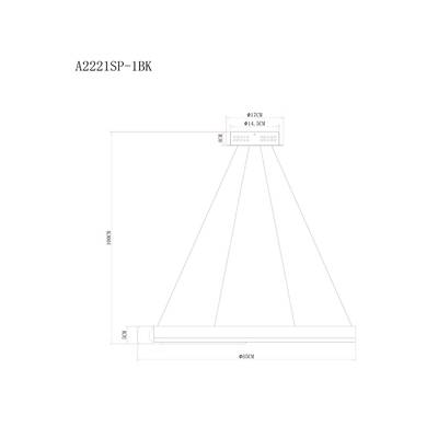 Подвесная люстра Arte Lamp VERITATE A2221SP-1BR, 1хLED