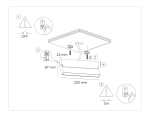 Светильник светодиодный накладной TA1818 WH белый LED 12W 4200K 230*22*87