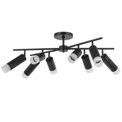 LR7283748741 Люстра RULLO 8х50W GU10 ЧЕРНЫЙ (571728+214437-4+214487-4+202431-8)