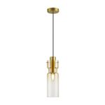 5057/1A PENDANT ODL24 323 золотой/янтарный/металл/стекло Подвес E27 1*40W SCROW