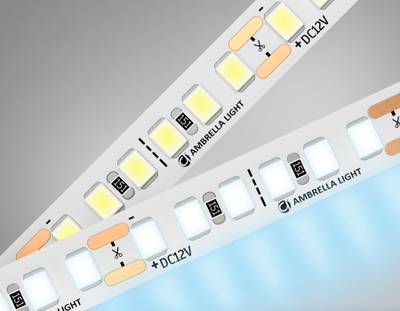 Светодиодная лента GS1313 2835 180Led/ 14.4W m/ 12V IP20 6500K/ 5000*10*1.2mm/ кратность резки 33mm (2 конт.)