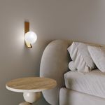 Настенный светильник со стеклянным плафоном 40019/1