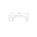 Экран WARDROBE-1530-2000 OPAL (Arlight, Пластик)