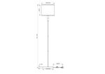 Торшер Arte Lamp NORTH A5896PN-1PB, 1хE27