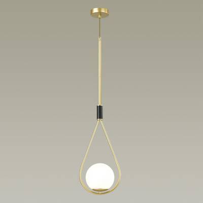 4810/1 PENDANT ODL21 493 золтой/черный/белый Подвес E14 1*40W FLARI